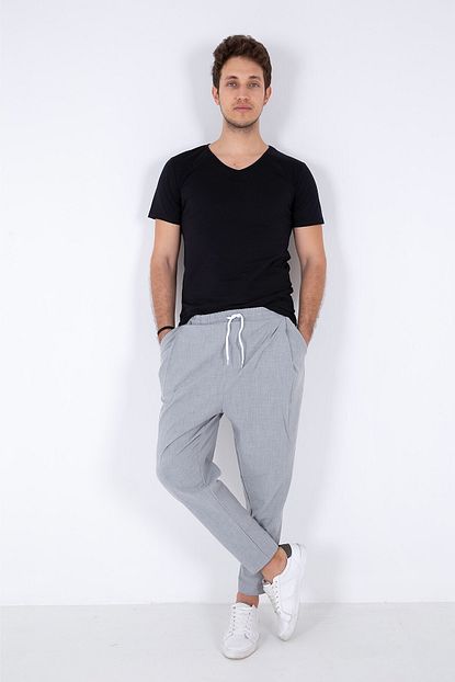 My Life Erkek Gri Salvar Tipi Pantolon 020 Trendyol