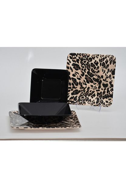 Keramika 24 Prc Leopar Desen Yemek Takimi Trendyol