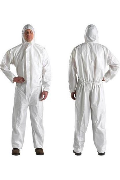 By Cleaner Tulum Lamineli Su Gecirmez Tek Kullanimlik Is Tulumu 55 Gr M2 Trendyol