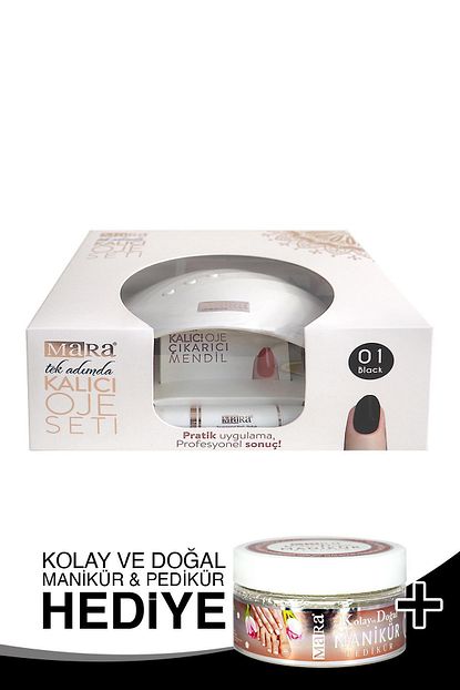 Mara Kalici Oje Seti 01 Black Manikur Peeling Hediye Trendyol
