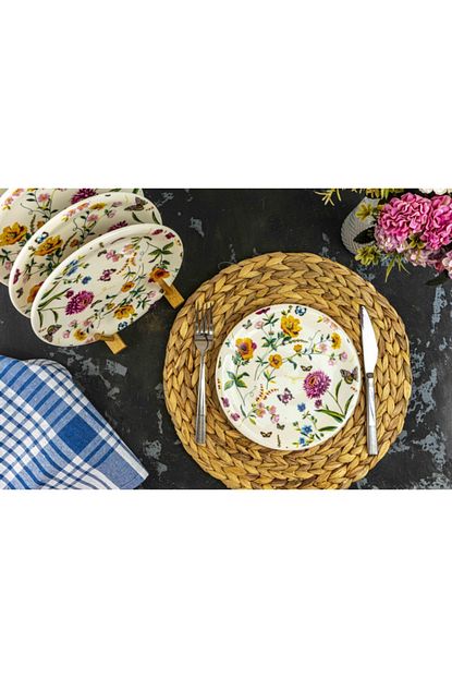 Vivamaison Bone Porselen 6 Li Ozel Tasarim Pasta Servis Tabagi Seti 21 Cm Trendyol