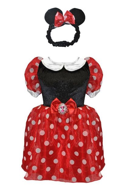 Mickey Mouse Kiz Cocuk Kirmizi Minnie Mouse Kostum Trendyol