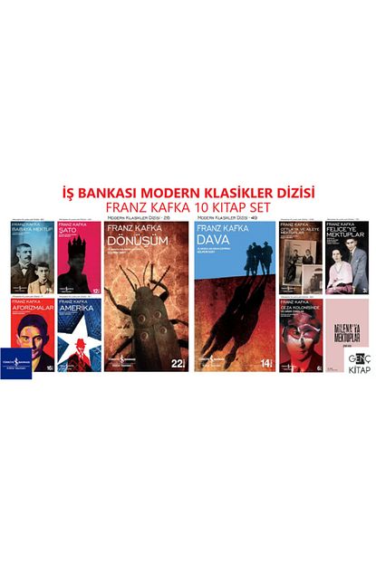 Is Bankasi Kultur Yayinlari Is Bankasi Franz Kafka 10 Kitap Set Modern Klasikler Dizisi Donusum Sato Dava Amerika Trendyol