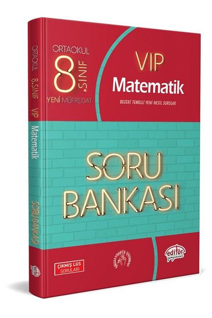 Editor Yayinlari 8 Sinif Vip Matematik Soru Bankasi Trendyol