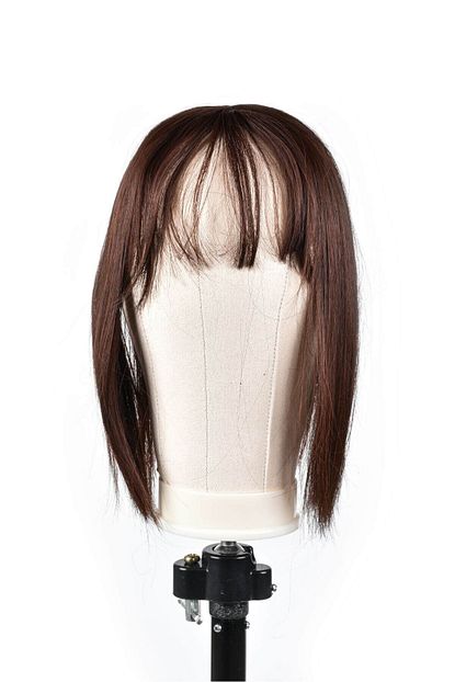 Invisible Hair Sentetik Deri Gorunumlu Kahkullu Tepelik Sac Kizil Kahve Trendyol