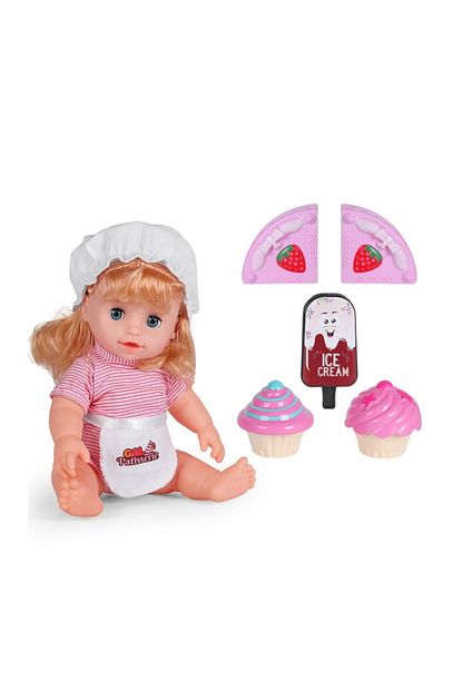 nubutik s kiz cocuk sarisin pasta yiyen bebek 30 cm fiyati yorumlari trendyol