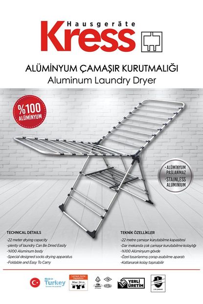 Kress Paslanmaz Camasir Kurutmalik Trendyol