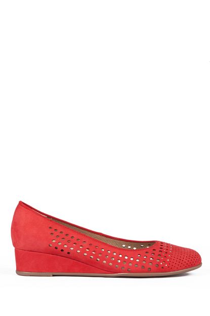 Arashoes Kadin Kirmizi Dolgu Topuk Ayakkabi 14316 Trendyol