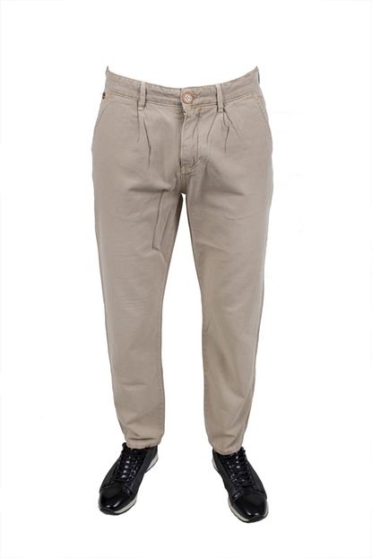 U S Polo Assn Erkek Krem Slim Fit Kanvas Pantolon Trendyol