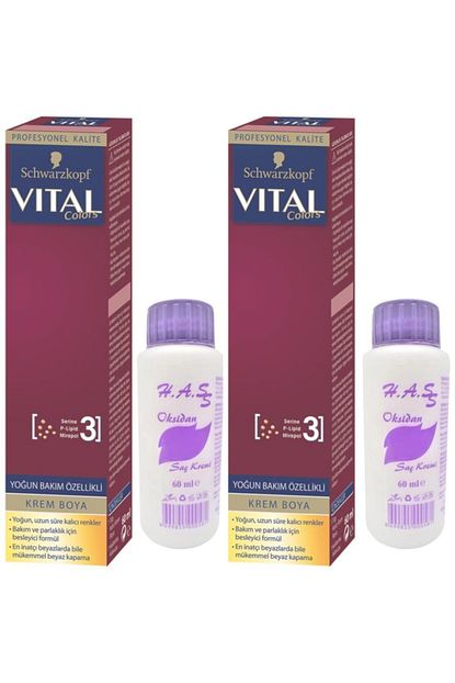 Schwarzkopf Vital Colors Sac Boyasi Sicak Cikolata 5 60 Oksidan 2 Adet Trendyol
