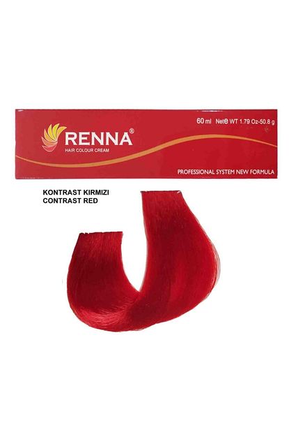 Renna Sac Boyasi Tup 60 Ml Kontrast Kirmizi Oksidan Hediyeli Trendyol