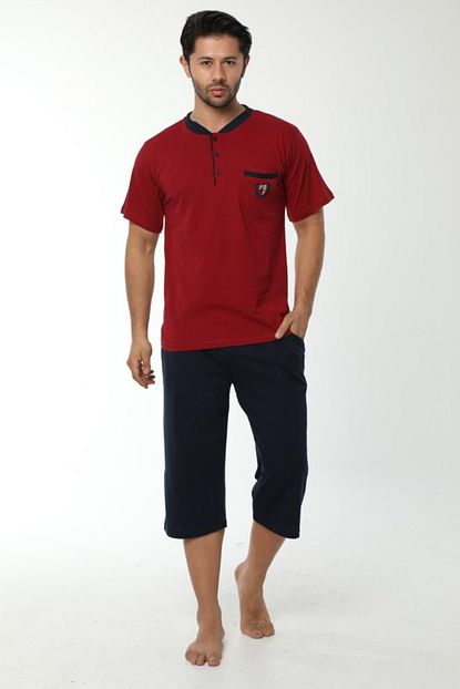 Eliften Erkek Bordo Kaprili Pijama Takimi P6190 Trendyol