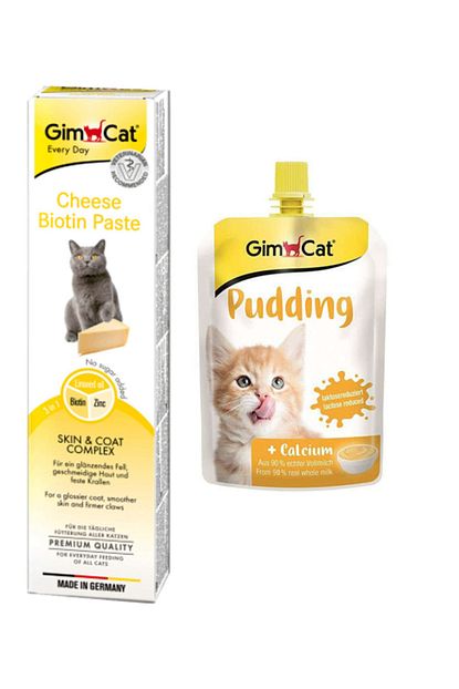 Gimcat Cheese Paste Biotin Peynirli Kedi Macunu 50 Gr Kalsiyum Kedi Pudingi 150 Gr Trendyol