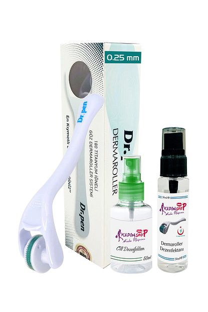 Dr Pen Goz Dermaroller 0 25 Mm Titanyum 180 Igneli Goz Cevresi Ve Goz Alti Derma Roller Trendyol