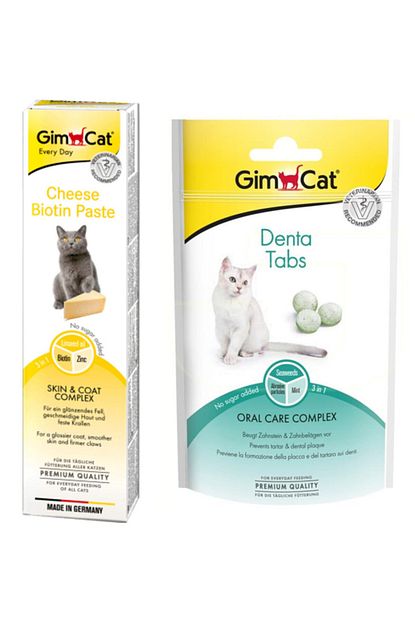 Gimcat Paste Biotin Peynirli Kedi Macunu 50 Gr Denta Tabs Kedi Odul Tableti 40 Gr Trendyol