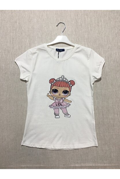 kids of jupiter kiz cocuk ekru lol bebek tisort fiyati yorumlari trendyol