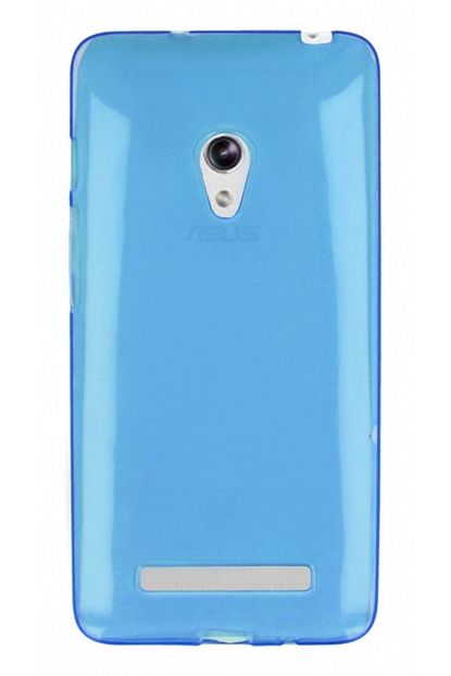 Mobilcadde Asus Zenfone 5 Seffaf Mavi Silikon Kilif Trendyol