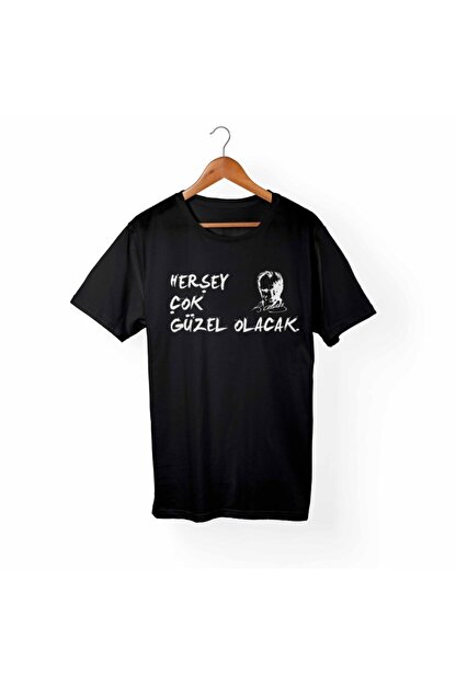 Alfa Tshirt Unisex Siyah Hersey Cok Guzel Olacak Baskili Tisort Trendyol