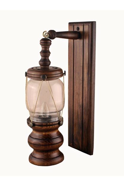 Okcu Deniz Feneri Elektrikli Ahsap Gaz Lambasi Trendyol