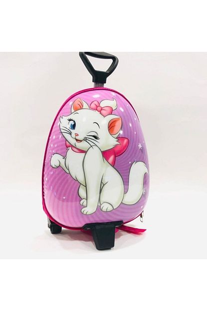 Ak Canta Kiz Cocuk Kedi Baskili Cekcekli Anasinifi Cantasi Trendyol