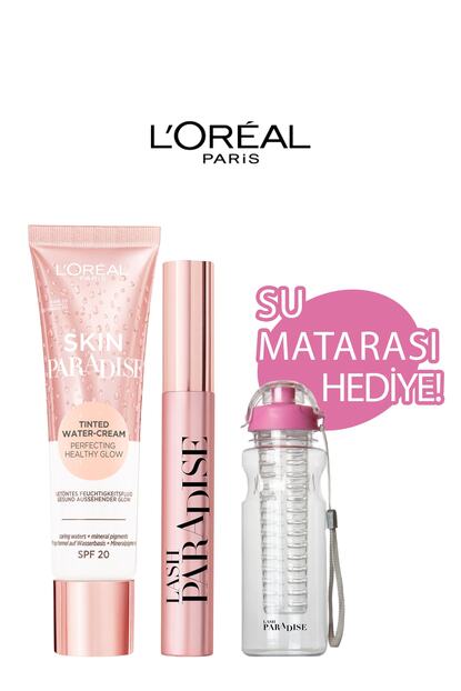 L Oreal Paris Paradise Maskara Skin Paradise Su Bazli Renkli Nemlendirici 03 Fair Matara Hediyeli Trendyol