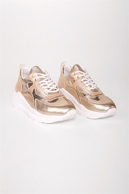 Shoes More Kadin Altin Spor Ayakkabi Trendyol
