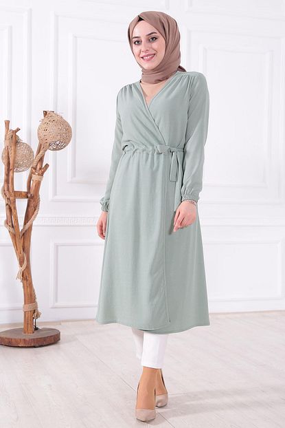 Moda Gulay Kadin Yesil Ferace Trendyol