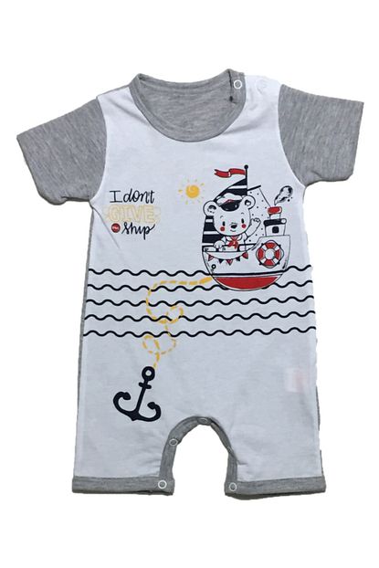 Miracollection Erkek Bebek Denizci Ayicik Yazlik Tulum 3 6 9 12 Ay Trendyol