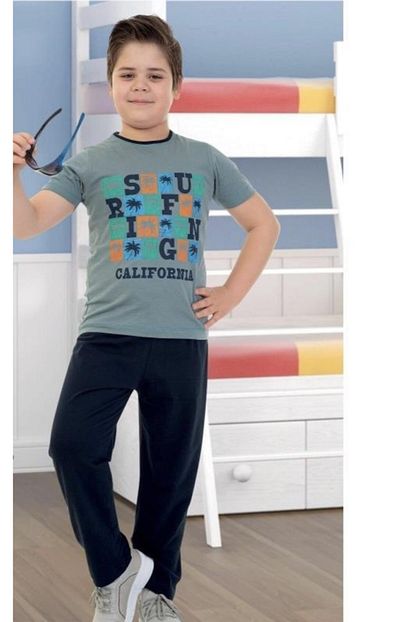Zirve 6150 Kisa Kol Erkek Cocuk Pijama Takimi Yazlik 3 4 Yas Trendyol