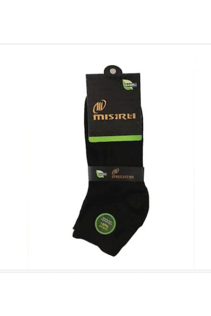 Misirli 12 Li Paket Siyah Bambu Erkek Corabi Yarim Patik Corap Dikissiz Trendyol