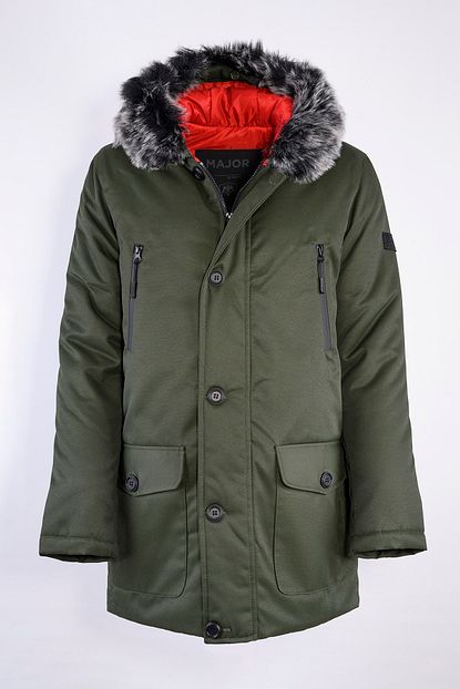 Stoncs Erkek Haki Kurklu Kalin Kislik Parka Trendyol