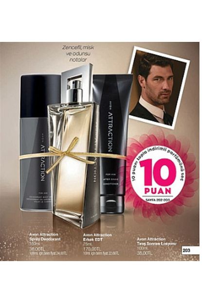 Avon Attraction Erkek Parfum Seti Trendyol