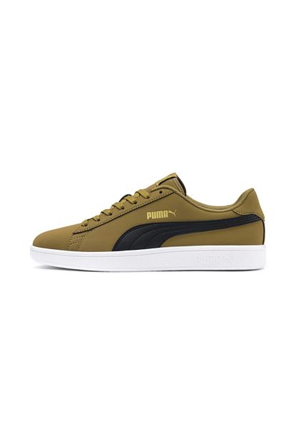 Puma Erkek Haki Siyah Smash V2 Buck Gunluk Spor Ayakkabi 36516017 Trendyol