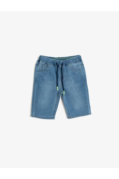 Koton Kids Erkek Cocuk Mavi Cep Detayli Jean Sort Trendyol