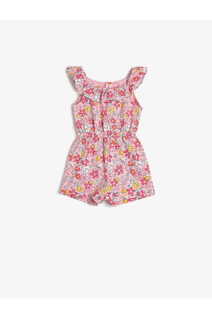 Koton Kids Kiz Cocuk Pembe Desenli Tulum Trendyol