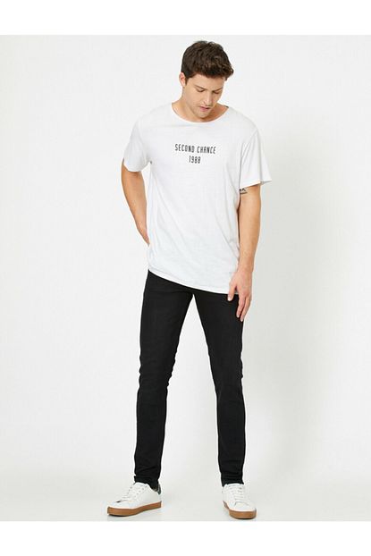 Koton Erkek Siyah Justin Super Skinny Fit Esnek Kumas Jean Pantolon Trendyol