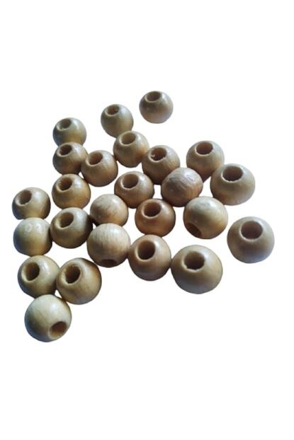 Selin 10 Mm Dogal Renk Ahsap Boncuk 50 Gram 150 Adet Trendyol