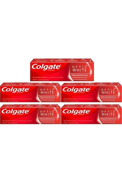 Colgate Optik Beyaz Dis Macunu Parildayan Beyazlik 75 Ml 5 Adet Trendyol