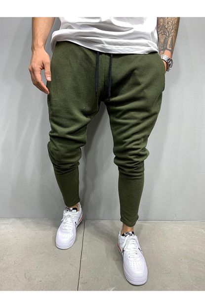 Marka Krali Erkek Haki Salvar Kesim Jogger Esofman Alt Pantolon Trendyol