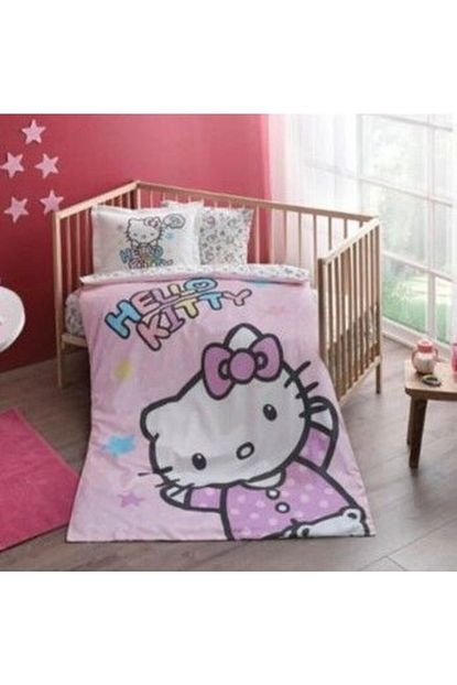 Tac Lisansli Hello Kitty Baby Ranforce Bebek Nevresim Takimi Trendyol