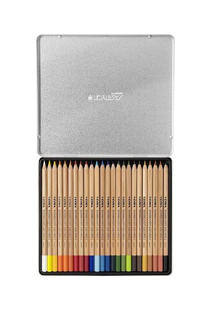 rembrandt aquarell pencils 24lu sulu boya kalemi metal kutu