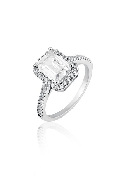 Infinity925 Baget Zirkon Tasli 925 Ayark Kadin Gumus Yuzuk Trendyol