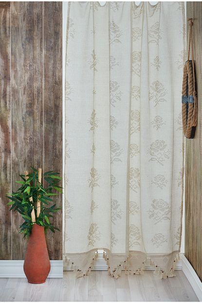 Merirose Buldan Isi El Yapimi Tul Perde 150x200 Cm Trendyol