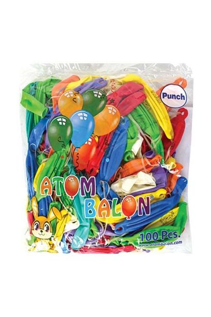Punch Toptan Satis 100 Adet Atom Panco Balon Ipli Balon Lastikl Trendyol