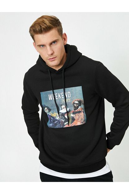 Koton Erkek Baskili Sweatshirt Trendyol