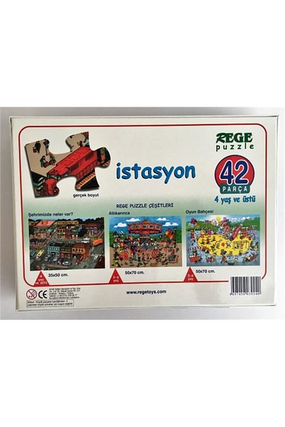Duru Yayincilik Rege Toys 3 Yas Ve Uzeri Cocuklara Puzzle Istasyon Trendyol