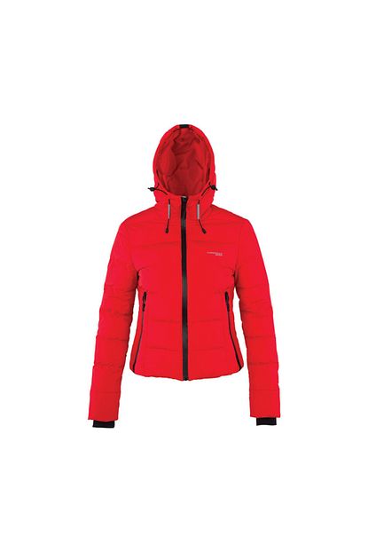 Lumberjack Apreski Coat Kirmizi Kadin Kisa Kaban Trendyol