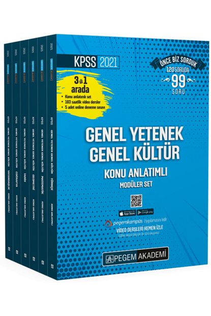 Pegem A Yayincilik Sinav Kitaplari Pegem Kpss Genel Yetenek Kultur Konu Anlatimli Moduler Set Trendyol