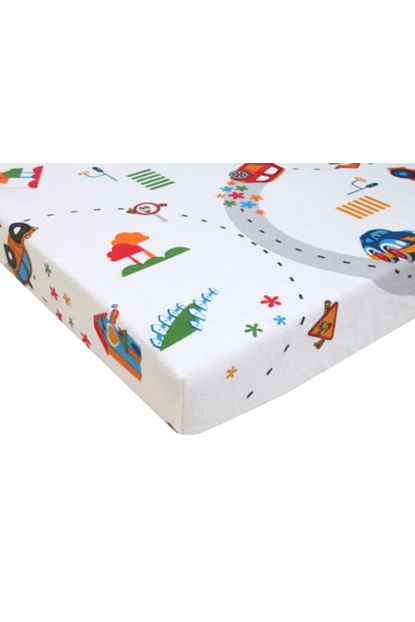 Nab Park Yatak Araba Desenli Fitted Flanel Carsaf 65x95 Cm Trendyol