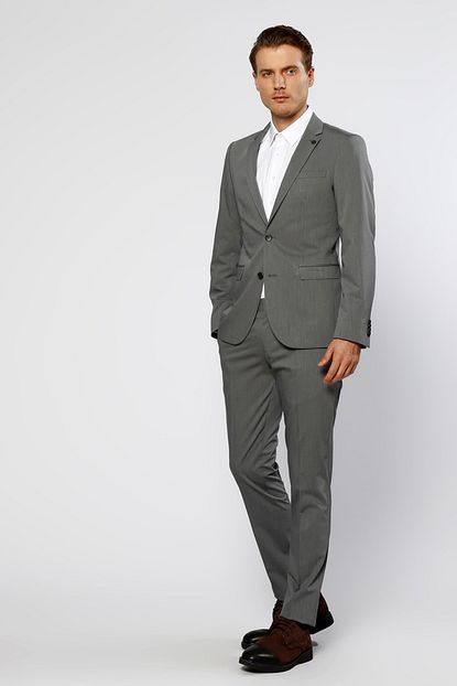 Fabrika Erkek Gri Takim Elbise 502680728 Trendyol